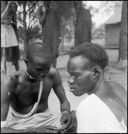 Portrait of two Dinka youths