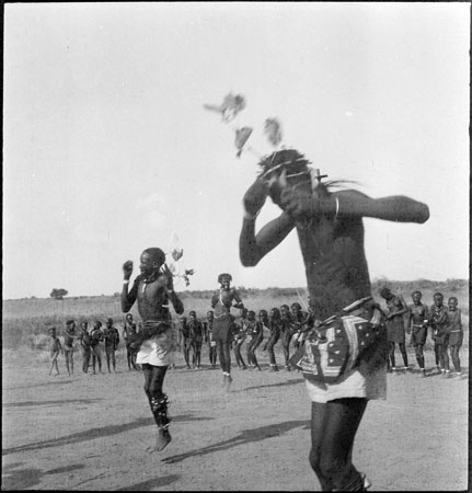 Dinka group dancing