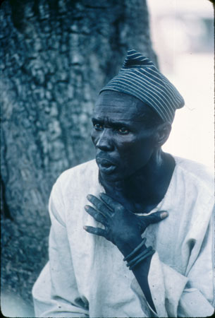 Portrait of a Dinka man