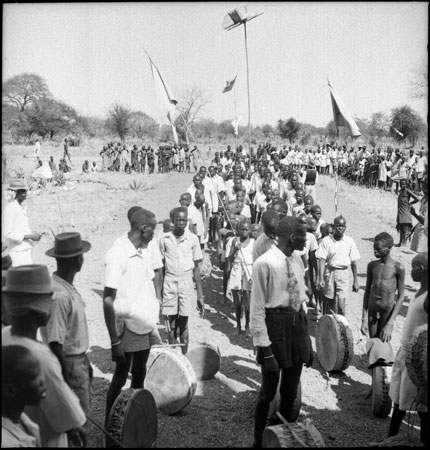 Dinka children's parade