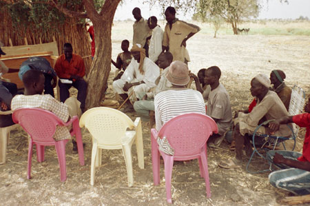 Gondora village meeting