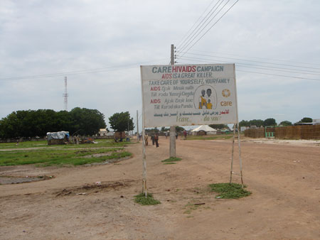 AIDS notice at Bentiu