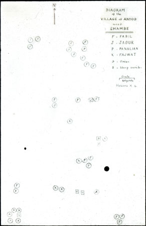 Plan of Dinka village