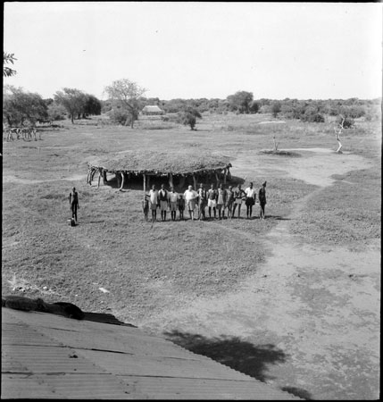 View of group and cattle byre